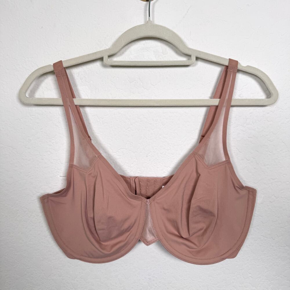 Wacoal Womens Body By 2.0 Mesh Detail Underwire Bra Size 38DD Neutral Tan